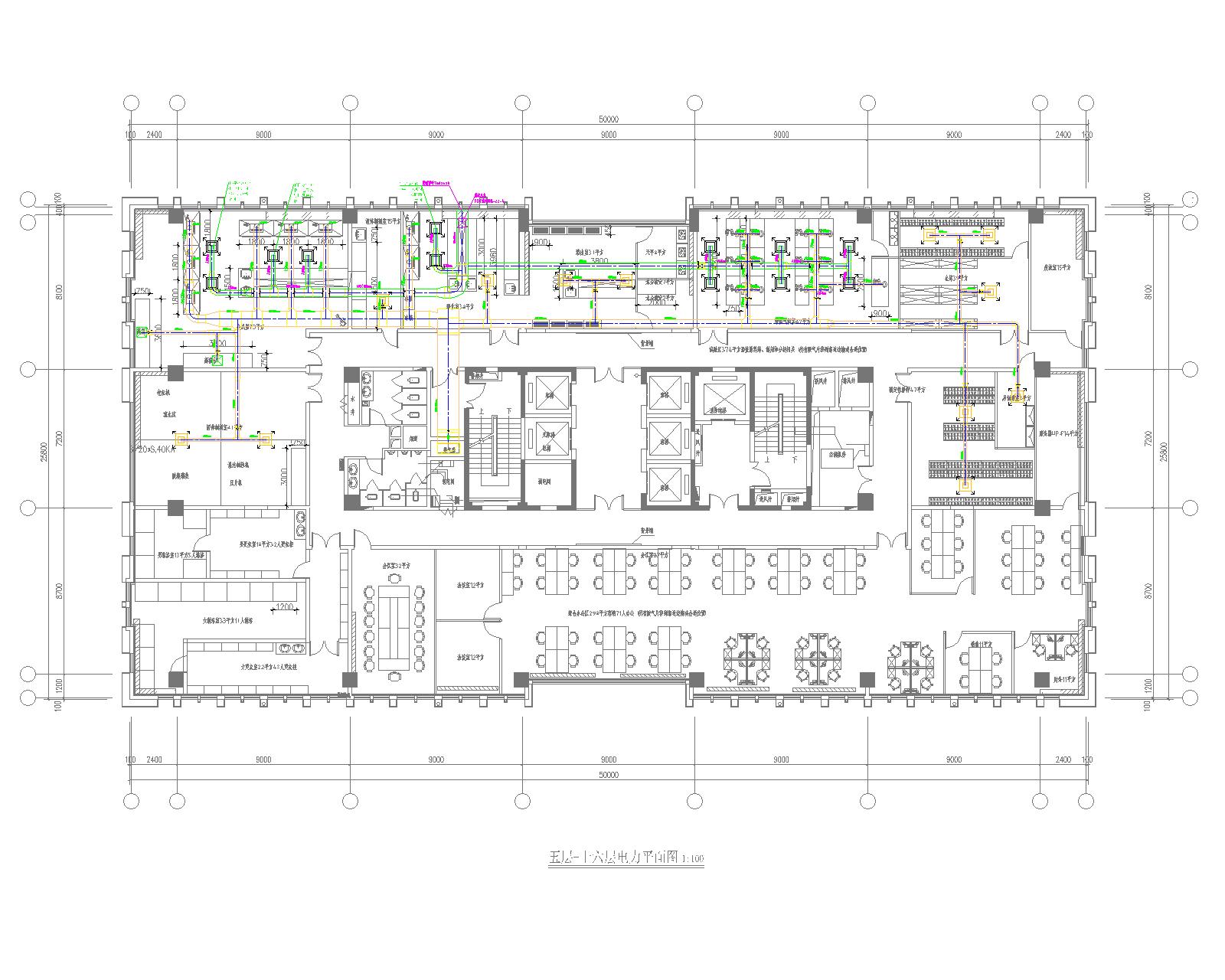 Construction drawing of exhaust air in drug R & D laboratory